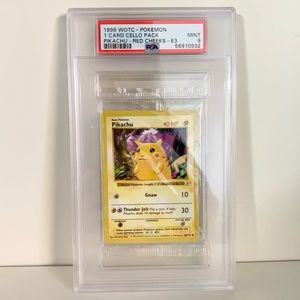 Rare 1999 Pikachu Red Cheeks E3 psa graded sealed